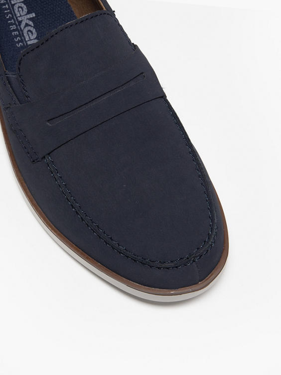 Navy/Brown Casual Slip On Loafer
