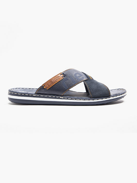 Mens Slip On Navy Sandal