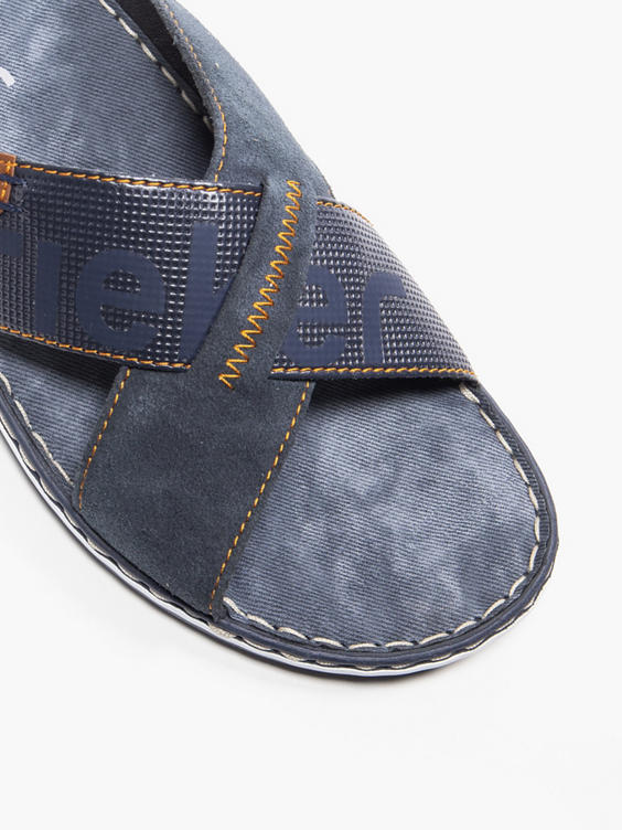 Mens Slip On Navy Sandal