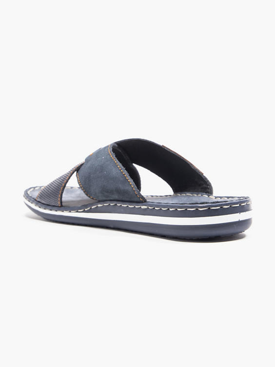 Mens Slip On Navy Sandal