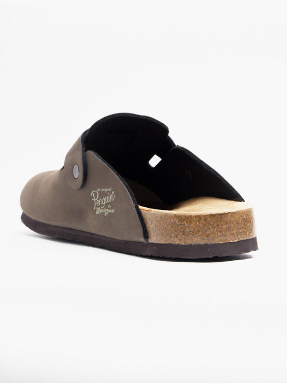 Brown Mule Footbed Sandals