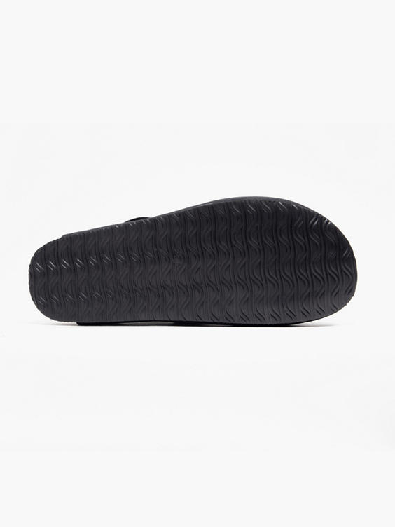 Black Mule Footbed Sandals