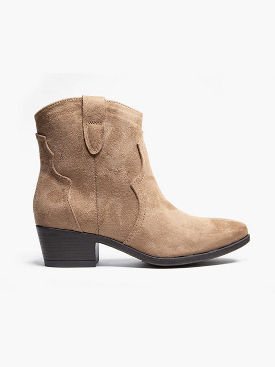 Sand Ankle Western Boot