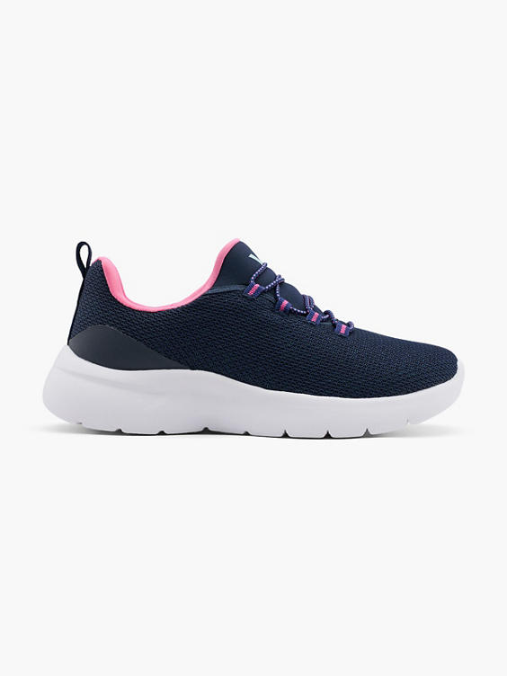 (victory) Cyclone Navy Pink Slip On Trainers In Blue 