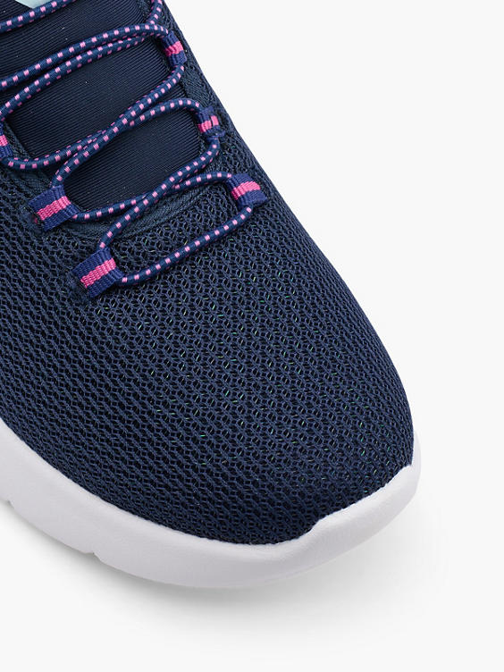 Cyclone Navy/Pink Slip On Trainers