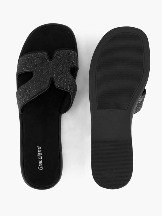 Zwarte slipper