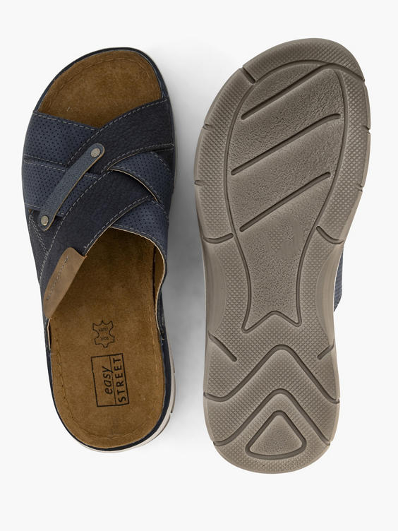 Blauwe comfort slipper