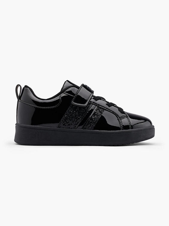 Black patent fila trainers hotsell