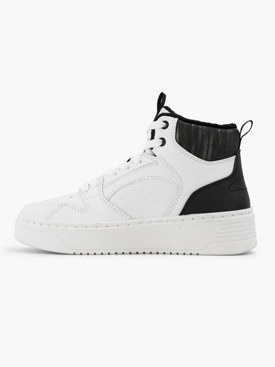 Witte hoge sneaker