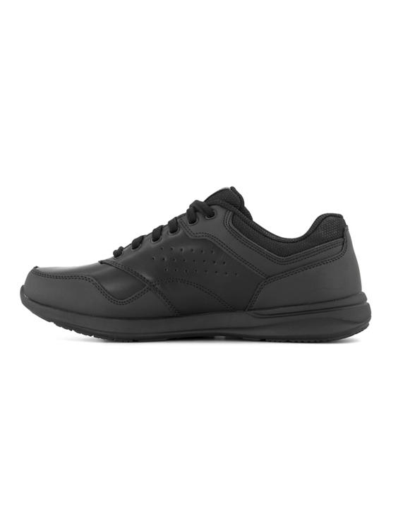 Zwarte leren sneaker ELENT - VELAGO