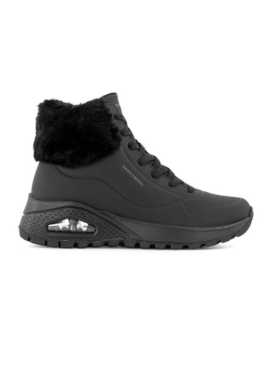 Zwarte veterboot UNO RUGGED - FALL AIR