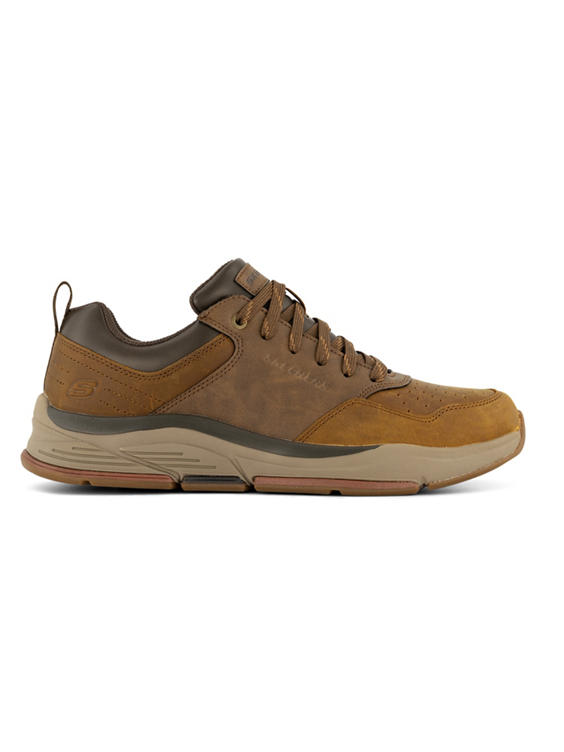 Bruine leren sneaker