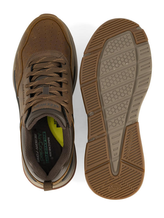 Bruine leren sneaker