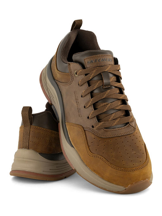Bruine leren sneaker
