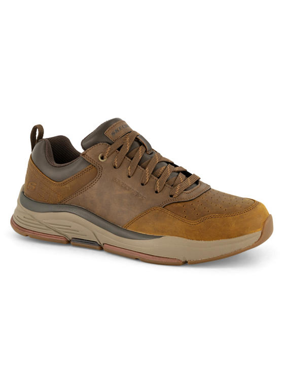 Bruine leren sneaker