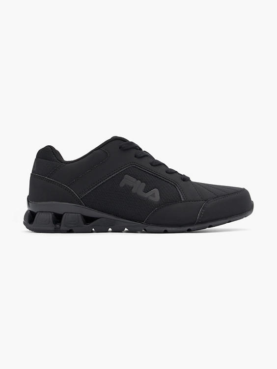 Mens black fila trainers hotsell