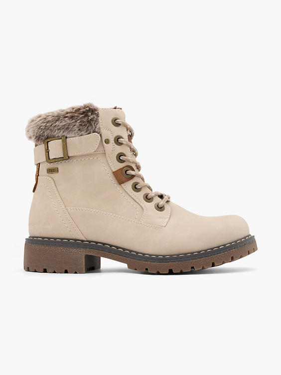 Beige veterboots