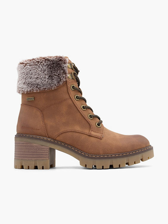 Cognac veterboot hak