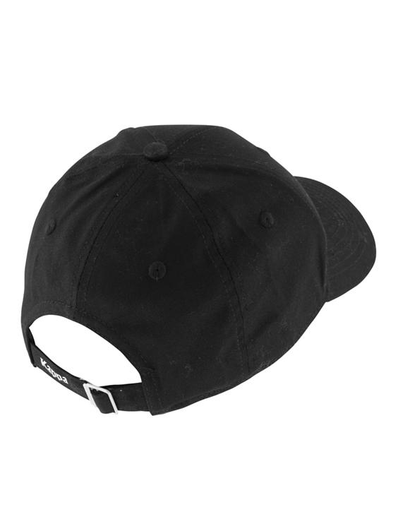 Zwarte Kappa Metal Logo Cap