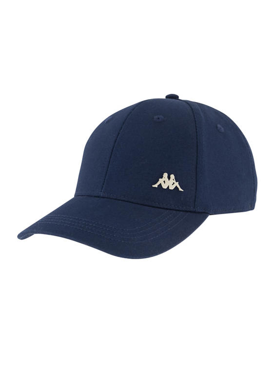 Blauwe Kappa Metal Logo Cap