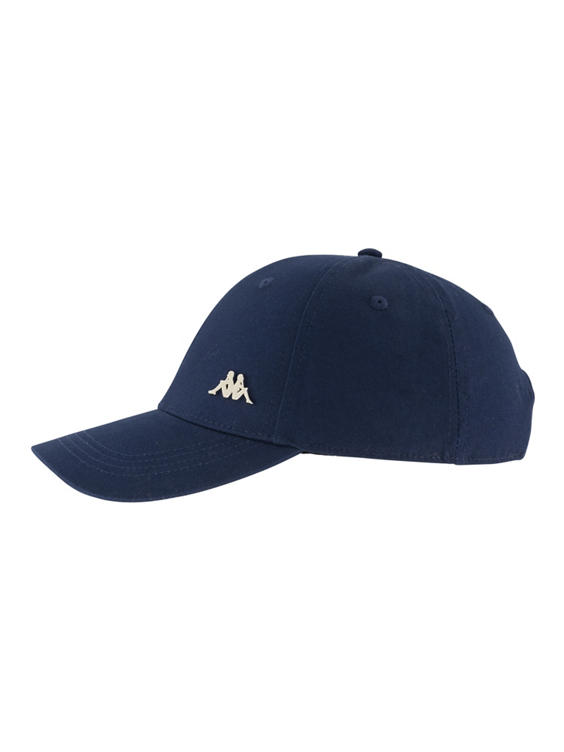 Blauwe Kappa Metal Logo Cap