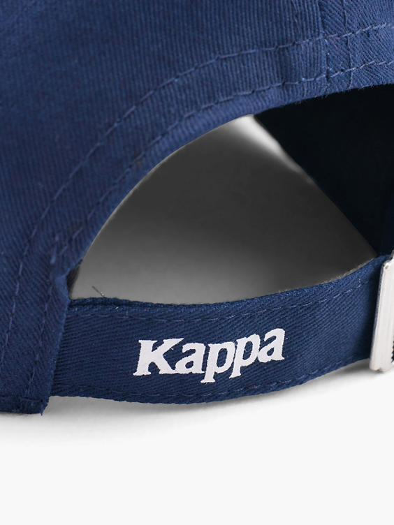 Blauwe Kappa Metal Logo Cap