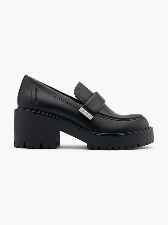 Zwarte chunky loafer