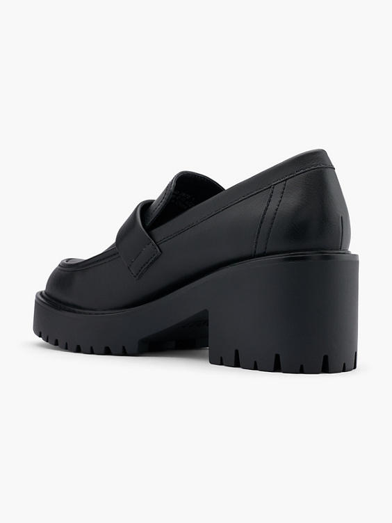 Zwarte chunky loafer