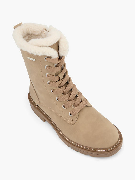 Beige veterboots