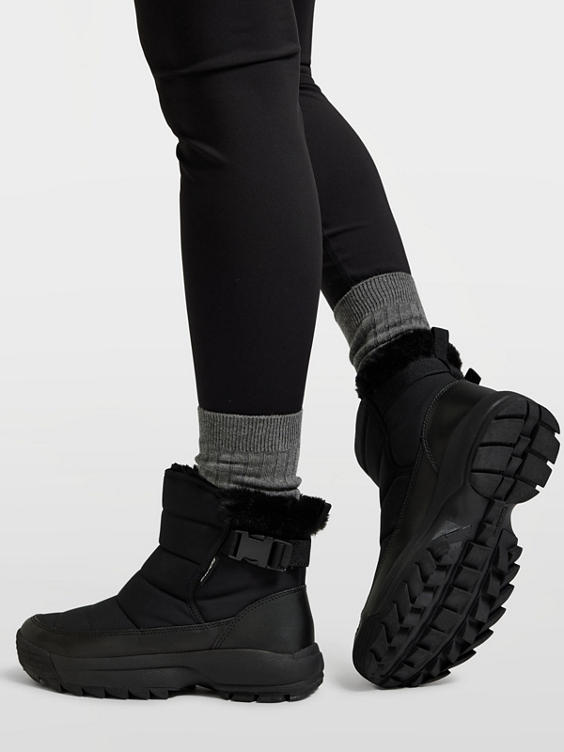 Black sketchers boots online