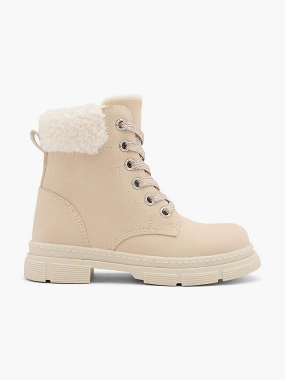 Beige veterboots