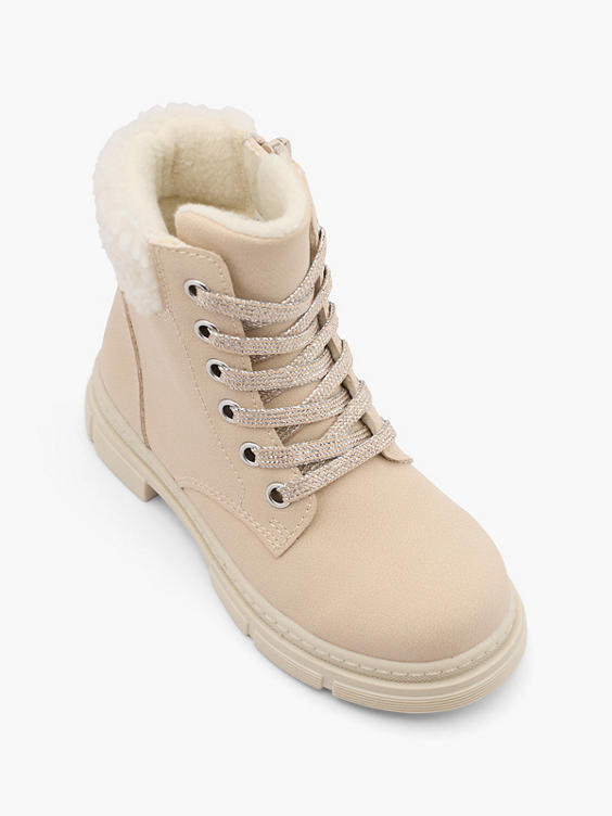 Beige veterboots