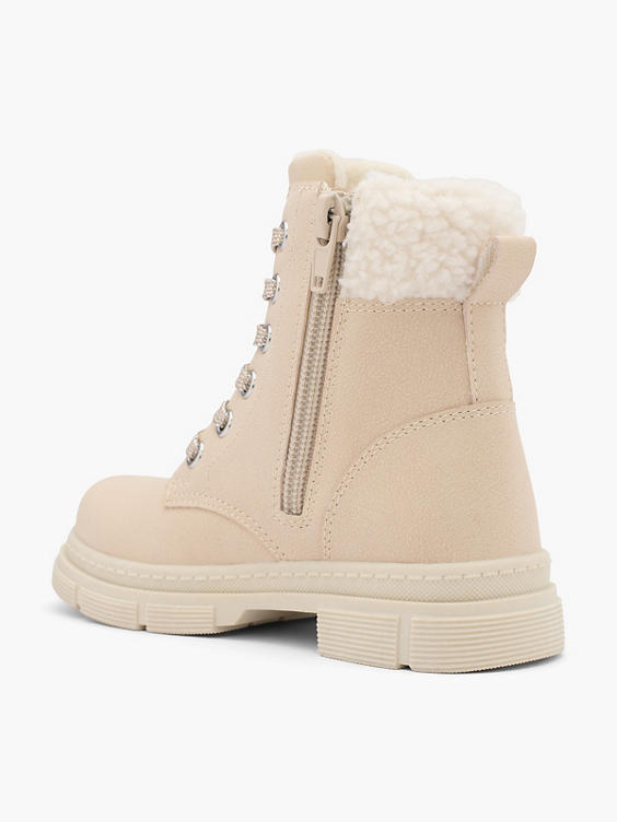 Beige veterboots