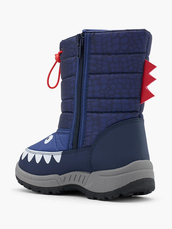 Blauwe snowboot