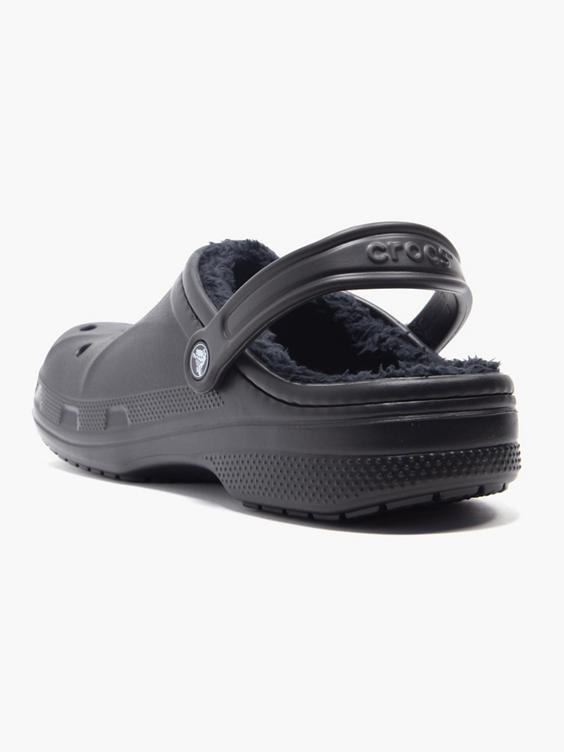 Crocs Mens Fur Lined Black Baya Crocs in Black DEICHMANN