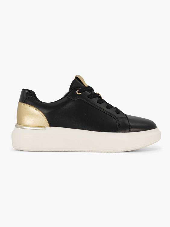 Zwarte platform sneaker