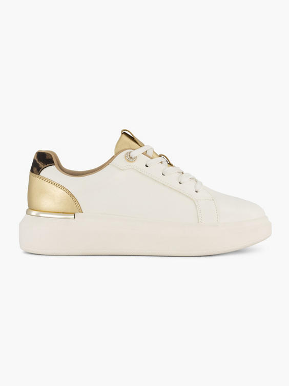 Witte platform sneaker