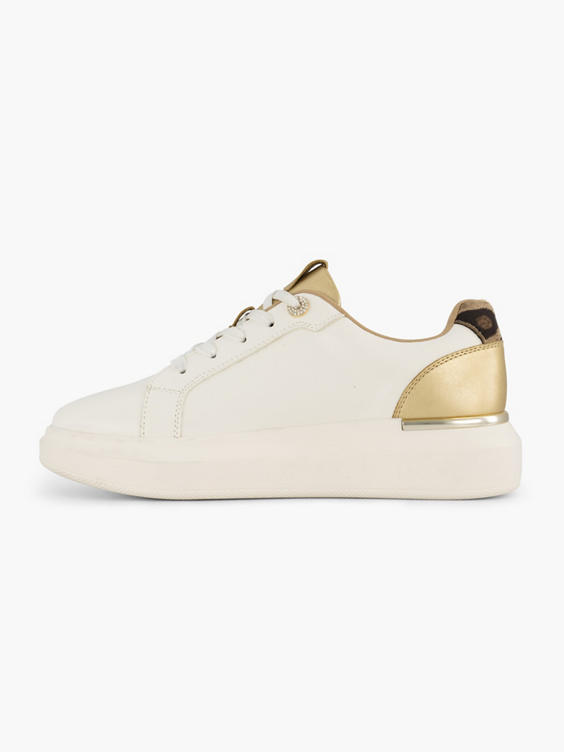 Witte platform sneaker