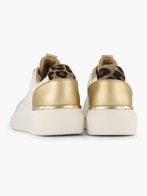 Witte platform sneaker