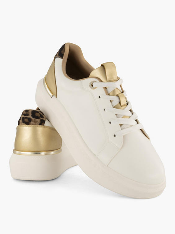 Witte platform sneaker