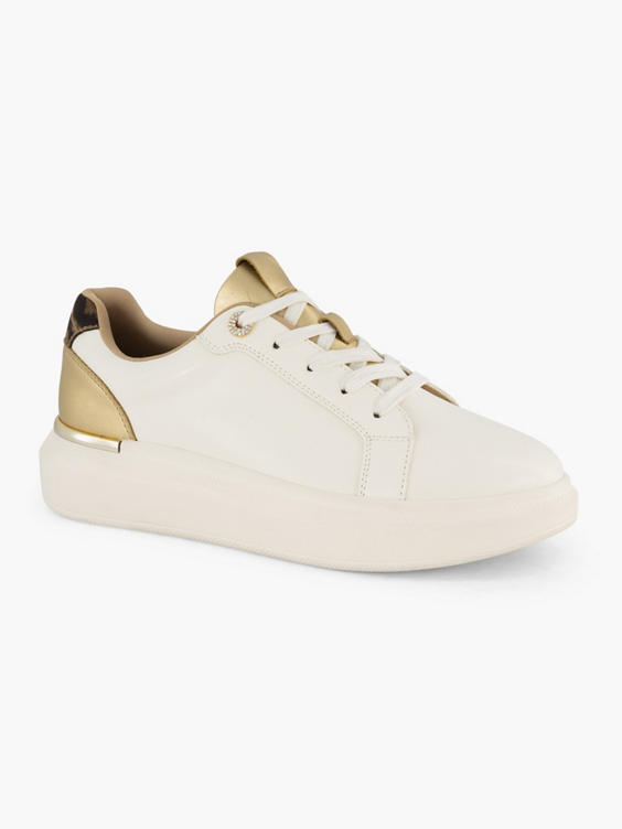 Witte platform sneaker