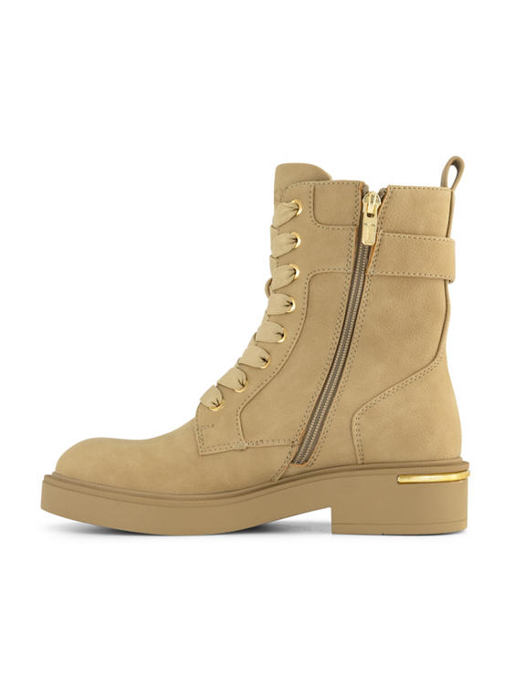 Beige veterboots