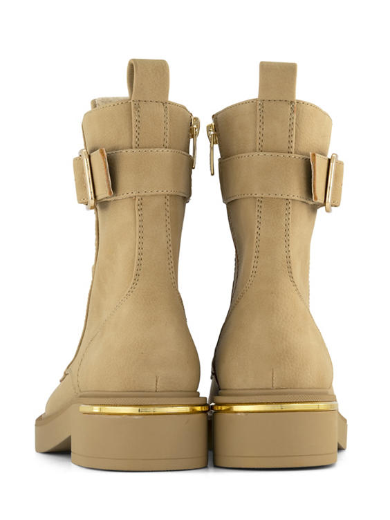 Beige veterboots