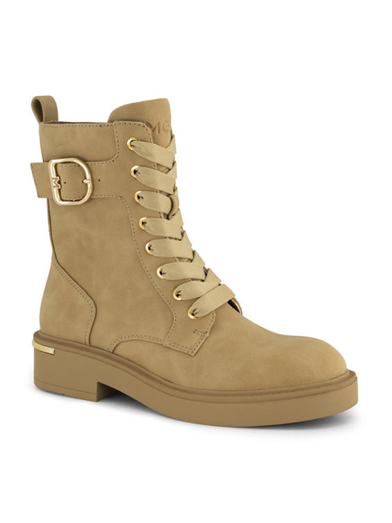 Beige veterboots