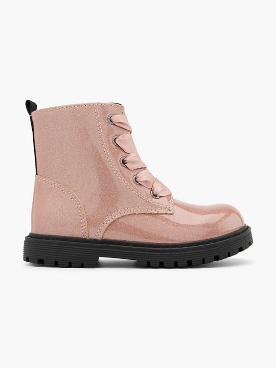 Pink lace up boots on sale