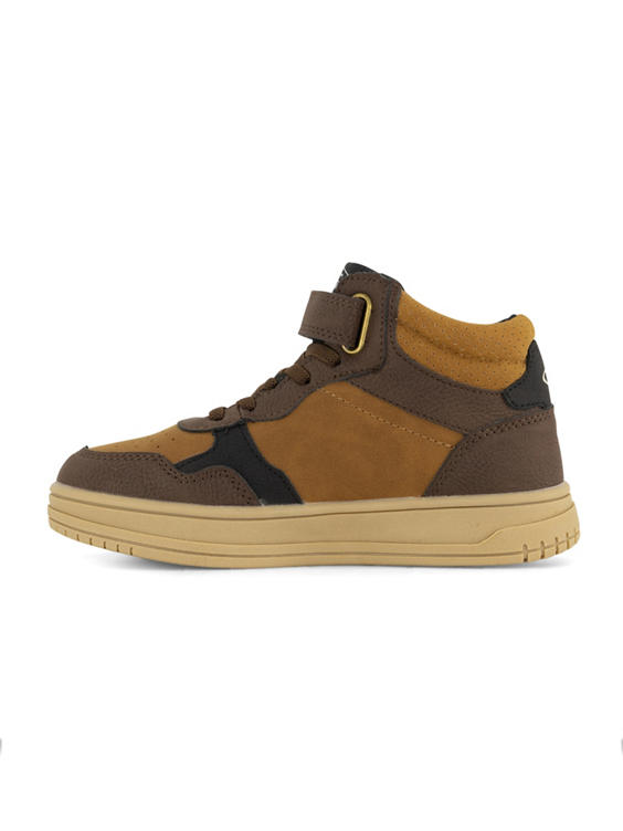 Bruine hoge sneaker