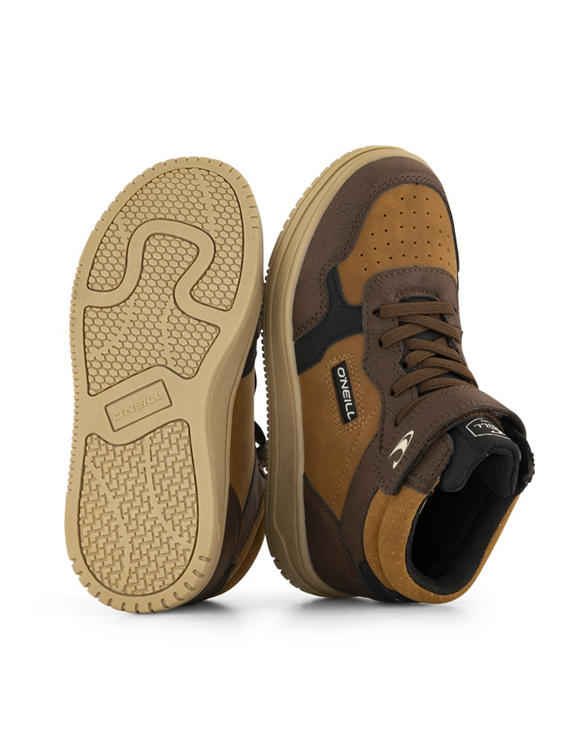 Bruine hoge sneaker