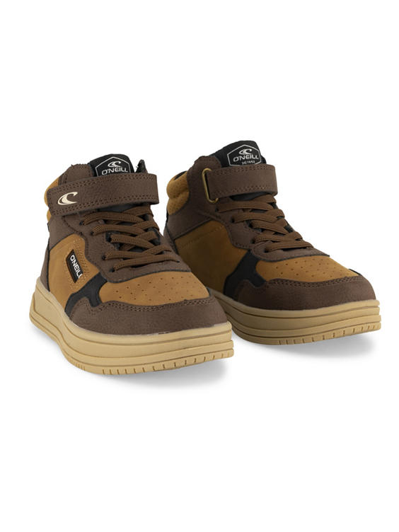 Bruine hoge sneaker