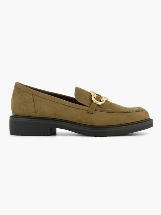 Lichtbruine loafer sierketting