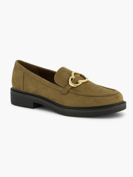 Lichtbruine loafer sierketting